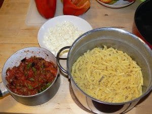 Peperoni ripieni di pasta