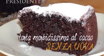 Torta al cacao morbidissima senza uova