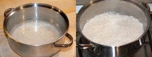 Riso pilaf per pizza di riso verza e scarola